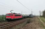 155 116-7 mit einem gemischten Gz gen Misburg (Ahlten 08.04.10) ... 155 116-7 mit einem gemischten Gz gen Misburg (Ahlten 08.04.10) ...