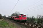 BR 155 155 244-7 mit einem Sch�ttgutzug gen Lehrte unterwegs (Ahlten 08.04.10)