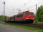 Und los gehts. 155 087-5 mit einem gemischten G�terzug Richtung ...
