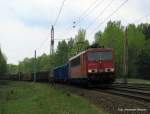 BR 155 Noch weiter in den S�den gesprungen kam schon die 155 006-0 am 1.Mai um die Ecke. Gr��e an den Tf und sollte er mitlesen w�rde ich mich �ber das Gegenfoto freuen!