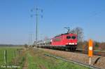 Im Block nach dem Schotterzug kam auch prompt 155 259-5 ...