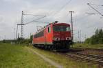 155 085-4, am 29.05.2010 Solo in Lehrte.  ...