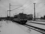 E-Lok der BR 155, im Winter ´10 in Lehrte.  ...