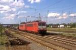BR 155 155 015 + 216  Graben Neudorf  13.06.98