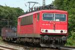 Die 155 262-9 zieht einen Gz durch Duisburg Neudorf am ...