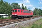 155 140-7 Durchfahrt Bhf ...  Volker Francke 26.08.2010