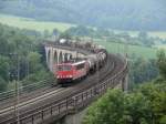 155 040-9 mit gem. GZ. Altenbeken, 25.07.2010.  ...