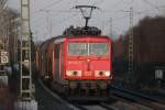 155 232-2 DB kurz nach Staffelstein am 22.02.2012.  ...