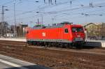 MEG 804 steht am 03.04.2010 im Bahnhof Angerm�nde  ...