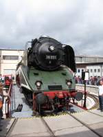 BR 18 201 muss gleich nach dem Eintreffen in Weimar ...