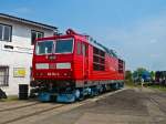 BR 180 180 014-3 war eines der Ausstellungsst�cke im Bw Weimar zum DR-E-Loktreffen. (29.05.2010)