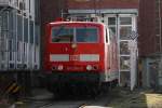 BR 181 Lokportraits 181 204 steht am 19.03.10 in Frankfurt(Main).(Bild wurde von einer �ffentlichen Stra�e aus aufgenommen).