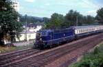 BR 181 mit Zugen 181 202  Konz  14.08.83