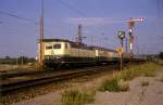 BR 181 mit Zugen 181 217  Vaihingen ( Enz ) Nord  24.08.90
