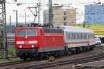 Die 181 223-9 bei der Einfahrt in Koblenz Hbf am ...