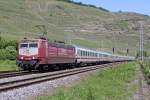 Die 181 215-5 in Winningen (Mosel) am 05,06,10  ...