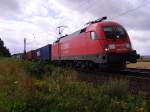 BR 182 182 010-9 f�hrt am 13.08.'08 mit einem Container Ganzzug Nordstemmen entgegen