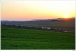Durch die derzeit herumfliegende Vulkanasche wird das Licht stark gestreut, ...