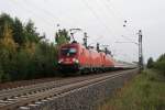 L�nen-Preussen, 1.7.´10: 182 007-5 und 182 xxx-x ziehen IC 2022 ...