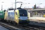 br-182-dispolok 182 562-9 am M�nchner Heimeranplatz auf Durchfahrt gen S�den am 08.04.10 