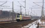 ES64U2-013 am 11.02.2012 in Neudietendorf mit einer RB nach Eisenach. ...