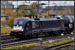 br-182-mrce 182 526-4 vor einem �lpendel nach Stendell.  Stralsund am  28.10.09 