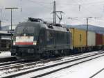 ES 64 U2 004 in Gem�nden (Main), am 03.02.2010  ...