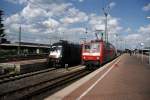 Dortmund, 11.6.´10, 17:33: ES 64 U 2-017 wartet mit ihrem ...