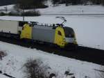 br-182-private ES 64 U2 010 zwischen Gem�nden (Main) und Karlstadt (Main) , am 03.02.2010