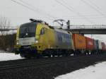 ES 64 U2 025 mit Gz, zwischen Gem�nden (Main) und ...