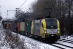 br-182-private 182 503-3 BoxXpress mit einem Containerzug bei der Durchfahrt durch Hannover-Ahlten am 30.01.10 