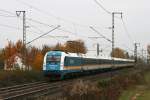 183 003 mit Alex 354 am tr�ben 08.11.2009 bei Obertraubling. ...
