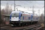 BR 183 PKP 183 606 und PKP 183 605 Lz unterwegs nach Frankfurt (Oder). Diese Loks werden von der PKP im IC-Dienst eingesetzt. Die Loks tragen noch die Registrierung von Siemens Transportation System Locomotives M�nchen (NVR-Nummer 9180 6183 606-3 D-STSLM und 9180 6183 605-5 D-STSLM, gesehen Berlin Hirschgarten 13.03.2010)
