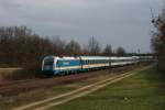 BR 183 183 003 mit Alex 87026 am 10.04.2010 bei Feldmoching.