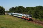 183 001 mit Alex 354 am 09.07.2010 bei Feldmoching.  ...