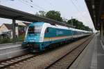 BR 183 Durchfahrt in M�nchen - Feldmoching am 01.07.10: 183 005 mit ALEX Richtung M�nchen Hbf.