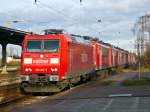 Ein Lokzug aus 8 Loks der Baureihen 185 (1. und ...