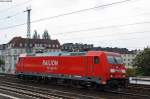 Mit beachtlichem Tempo fliegt die 185 262-3 als Tfzf Richtung ...