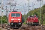185 2797 bei der Einfahrt und 260 311-6 mit 206 ...