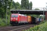 185 349-8 mit Containerzug ...  Gilbert Coletti 22.11.2009
