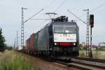 185 553-5 mit Containerzug ...  Gilbert Coletti 22.01.2010