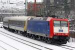 185-CL 003 als RE 13 in Wuppertal Elberfeld am 01,02,10 ...
