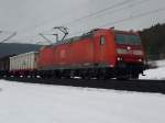 185 071-8 mit Gz, zwischen Gem�nden (Main) und Karlstadt (Main), ...