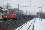 BR 185 mit Zugen 185 237-5 mit CSQ 60069 Seelze Rbf - Ingolstadt, am 09.02.2010 in Kreiensen