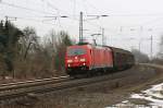 185 358-9 mit einen Gz kurz vor Fulda am 23.01.2010 ...
