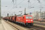 BR 185 mit Zugen 185 230 am 20.03.10 am Heimeranplatz Richtung M�nchen Ost