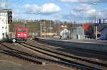 BR 185 354-8 durchfuhr am 31.03.2010 mit ihrem Containerzug von ...