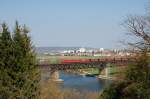2x DB 185 mit Erzleerzug am 17.04.2010 auf der Mariaorter ...