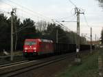 Mal wieder Drehstrom am Kohlenzug K�nigs Wusterhausen - Spreewitz. 185 ...