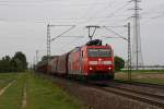 185 142 mit Gz in Richtung Mannheim.Am 05.05.10 in Lampertheim. ...